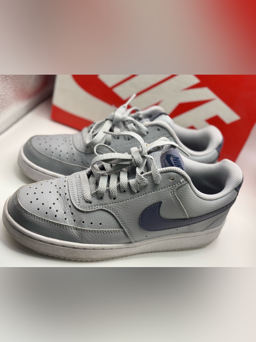 Nike Court Vision Lo NN Sneakers Gray & Blue US 7
